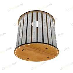 طرح لیزر لامپ دست ساز LED - مدل استوانه 6 پیکسلی