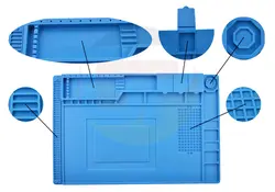 ANTI STATIC NON SLIP MAGNETIC SILICON REPAIR MAT SOLDERING MATTE-501-پد انتی استاتیک ضد لغزش سیلیکونی تعمیرات و لحیم کاری تی ایی 501