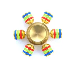 FIDGET SPINNER فیجیت اسپینر فلزی شش پره رنگی