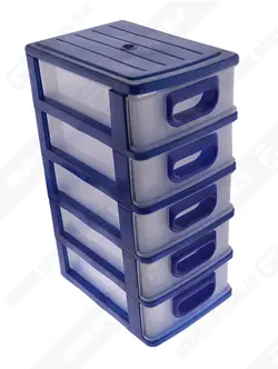 فایل پلاستیکی ایستاده 5 کشو کوچک برای ساماندهی فروشگاه