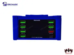 شارژر هاب و تستر 8 پورت فست شارژ هوشمند مکانیک - USB INTELLIGENT FAST LIGHTNING I CHARGE V POWER 8PRO MECHANIC