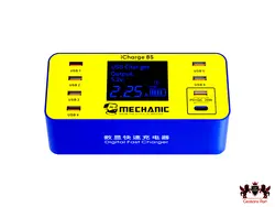 8PORT USB INTELLIGENT FAST LIGHTNING CHARGER I CHARGE 8S MECHANIC-شارژر هاب و تستر 8 پورت فست شارژ هوشمند مکانیک