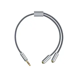 تبدیل 1 به 2 صدا مدل KIN KY-190 ا KIN KY-190 Cable Audio 2 in 1 Jack 3.5mm