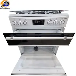 اجاق گاز 5 شعله طرح فر تاتلی فر رو شیشه