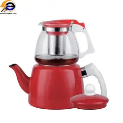 ست کتری و قوری لعابی