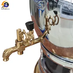 سماور گازی 12 لیتری توشه راه مدل شکمی