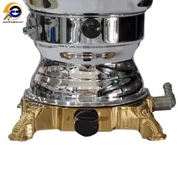 سماور گازی 8.5 لیتری عالی نسب مدل ارس نفیس طلائی