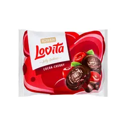 بیسکویت با ژله کاکائو و ژله گیلاس 420 گرم لوویتا Roshen Lavita