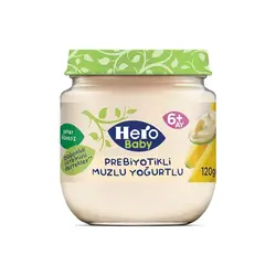 پوره موز و ماست پروبیوتیک هرو بیبی 120 گرم Hero Baby
