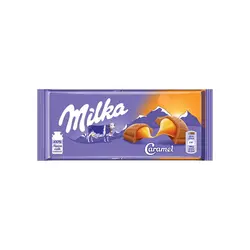 شکلات شیری کاراملی میلکا با فیلینگ کاراملی 100 گرم Milka