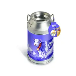 شکلات شیری کادوئی قوطی فلزی میلکا 150 گرمی Milka