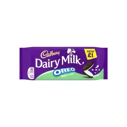 شکلات تخته ای شیر لبنی کادبری با نعنا اورئو 120 گرم Cadbury Oreo