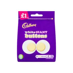 شکلات با دکمه های غول پیکر سفید کادبری 95 گرم Cadbury White Giant Buttons