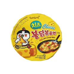 نودل کره ای مرغ تند کربونارا با طعم پنیر ایتالیایی  ۱۰۵ گرم لیوانی بولداک سامیانگ Samyang