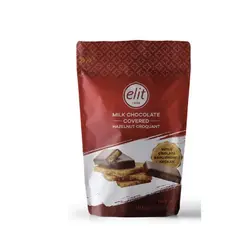 کروکوانت فندقی روکش شکلاتی با شیر الیت 110 گرمی Elit