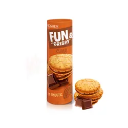 بیسکوییت شکلاتی روشن مدل فان و کریسپی 135 گرم Roshen