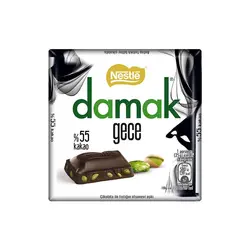 شکلات تلخ 55% پسته ای داماک نستله 65 گرم Nestle Damak