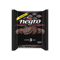 بیسکویت اتی نگرو با کرم کاکائو 330 گرم Eti Negro Cocoa Cream