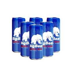 پکیج 6 تایی نوشابه انرژی زا بیگ بیر آلمانی 500 میلی لیتر Big Bear