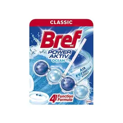 خوشبو کننده توپی برف برای توالت فرنگی تکی با رایحه اقیانوسی 50 گرم Bref