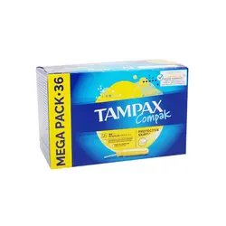 نوار بهداشتی تامپون تامپکس بسته 36 عددی Tampax Compak