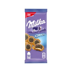 شکلات تخته ای بیسکویتی شیری میلکا اورئو Milka oreo
