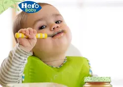 پوره مخلوط میوه سیب و موز و پرتقال و زردآلو 125 گرم هرو بیبی herobaby