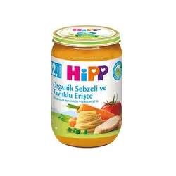 پوره سوپ مرغ ماکارونی و سبزیجات هیپ 120 گرمی Hipp