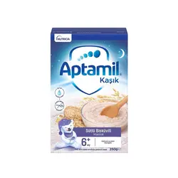 غذای کمکی  250 گرم شیر و گندم و بیسکویت مخصوص شب آپتامیل Aptamil