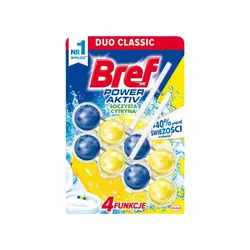 خوشبو کننده و ضدعفونی کننده 8 عددی توپی مخصوص توالت فرنگی لیمویی برف Bref