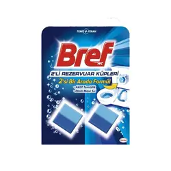 قرص خوشبو کننده و ضد عفونی کننده 100 گرم فلاش تانک برف دو عددی Bref