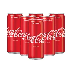 نوشابه کوکا کولا اصل 330 میل کلاسیک پک 6 عددی Coca Cola