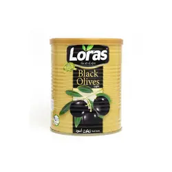 زیتون سیاه لوراس قوطی 800 گرمی Loras