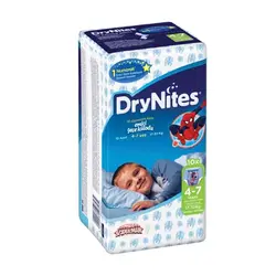 پوشک شورتی پسرانه درای نایت 10 عددی 4 تا 7 سال DryNites