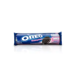 بیسکویت کرمدار طعم توت فرنگی اورئو Oreo