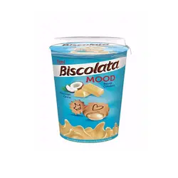 بیسکولاتا لیوانی با مغز شکلات سفید و نارگیل Biscolata