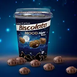 بیسکولاتا لیوانی با مغز شکلات تلخ Biscolata mood night