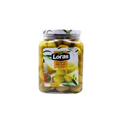 زیتون لیمویی 1650 گرمی شیشه ای لوراس Loras