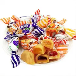 شکلات تافی با شیره میوه 1کیلویی روشن Roshen