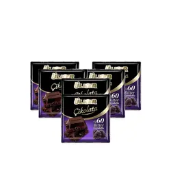 شکلات تلخ توت سیاه 6 عددی اولکر Ulker