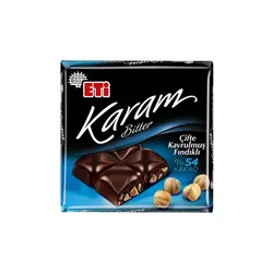 شکلات فندقی تلخ 54 درصد اتی Eti