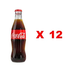 پکیج 12 عددی نوشابه کوکاکولا شیشه ای ترکیه Coca Cola Original Tat