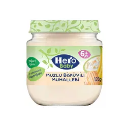 پوره موز بیسکویت هرو بیبی 125 گرمی Hero baby