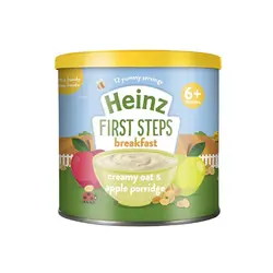 فرنی صبحانه کودک سیب و جودوسر خامه ای 240 گرمی +6 هاینز Heinz