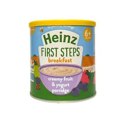 فرنی صبحانه کودک میوه خامه ای و ماست 240 گرمی +6 هاینز Heinz
