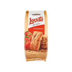 کوکی کیک توت فرنگی لاویتا روشن 168 گرمی Lovita