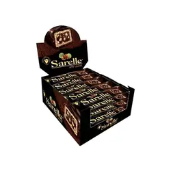ویفر شکلاتی 20 عددی تیره طلایی 660 گرم Sarelle