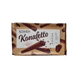بیسکوییت رولی شکلاتی 140 گرمی روشن Roshen