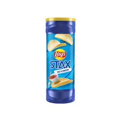 چیپس سیب زمینی با طعم نمک و سرکه 155.9 گرم Lay's Stax