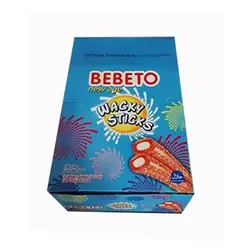 پاستیل میله‌ای ببتو با طعم توت فرنگی و وانیل 75 گرم Bebeto